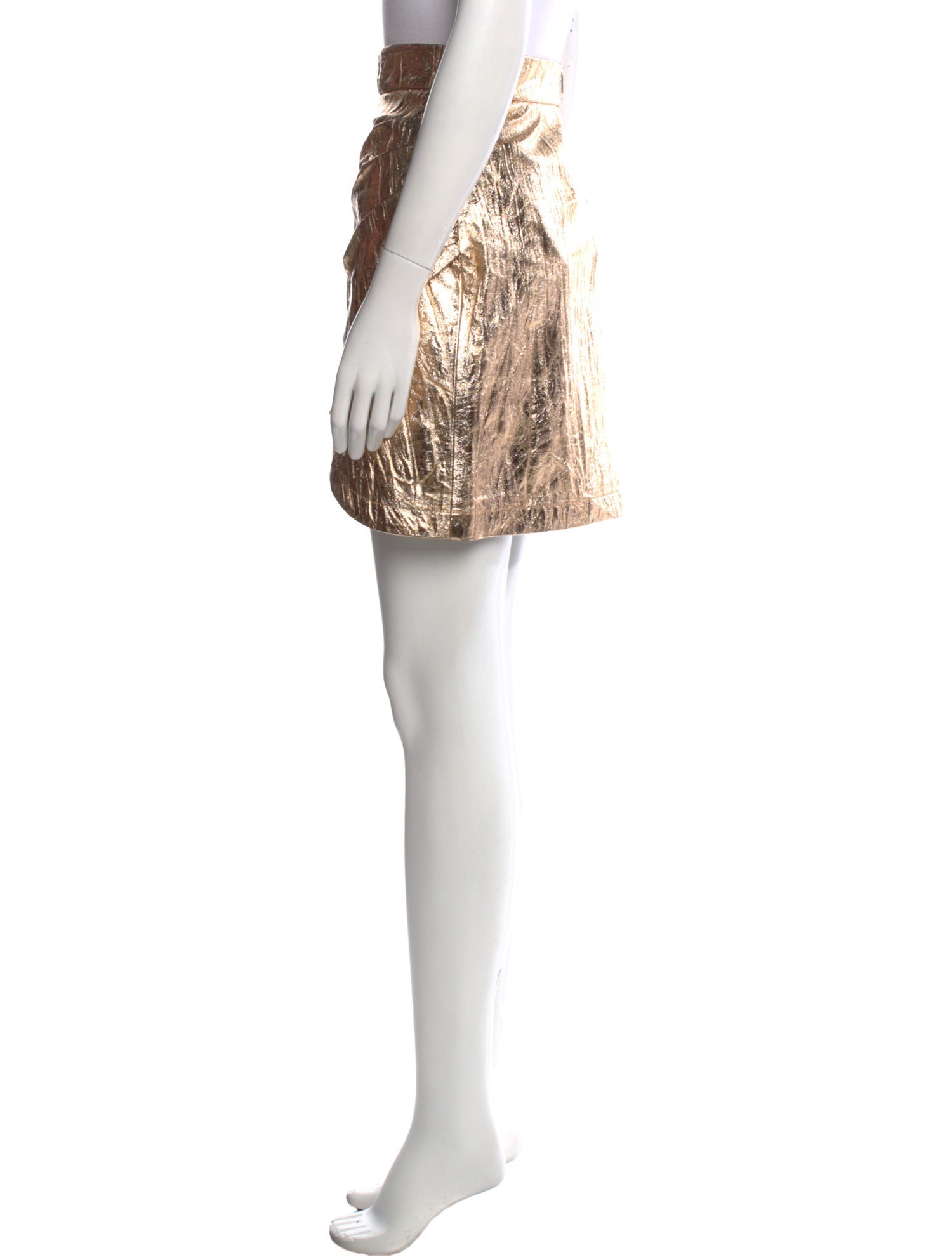 Zadig & Voltaire Goat Leather Mini Skirt