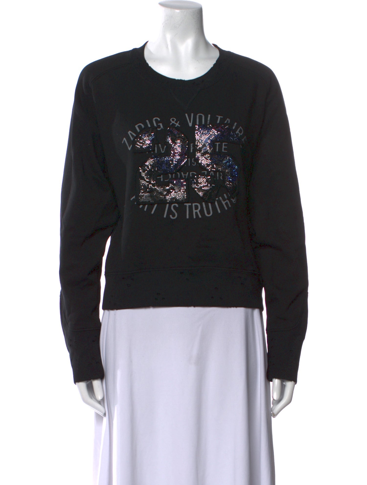 Zadig & Voltaire Graphic Print Crew Neck Sweatshirt