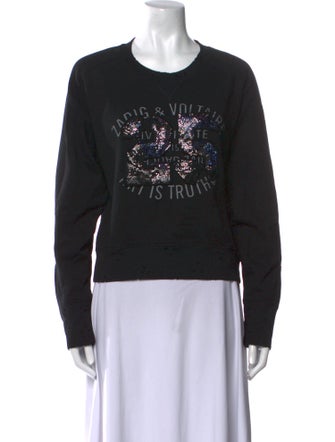 Zadig & Voltaire Graphic Print Crew Neck Sweatshirt
