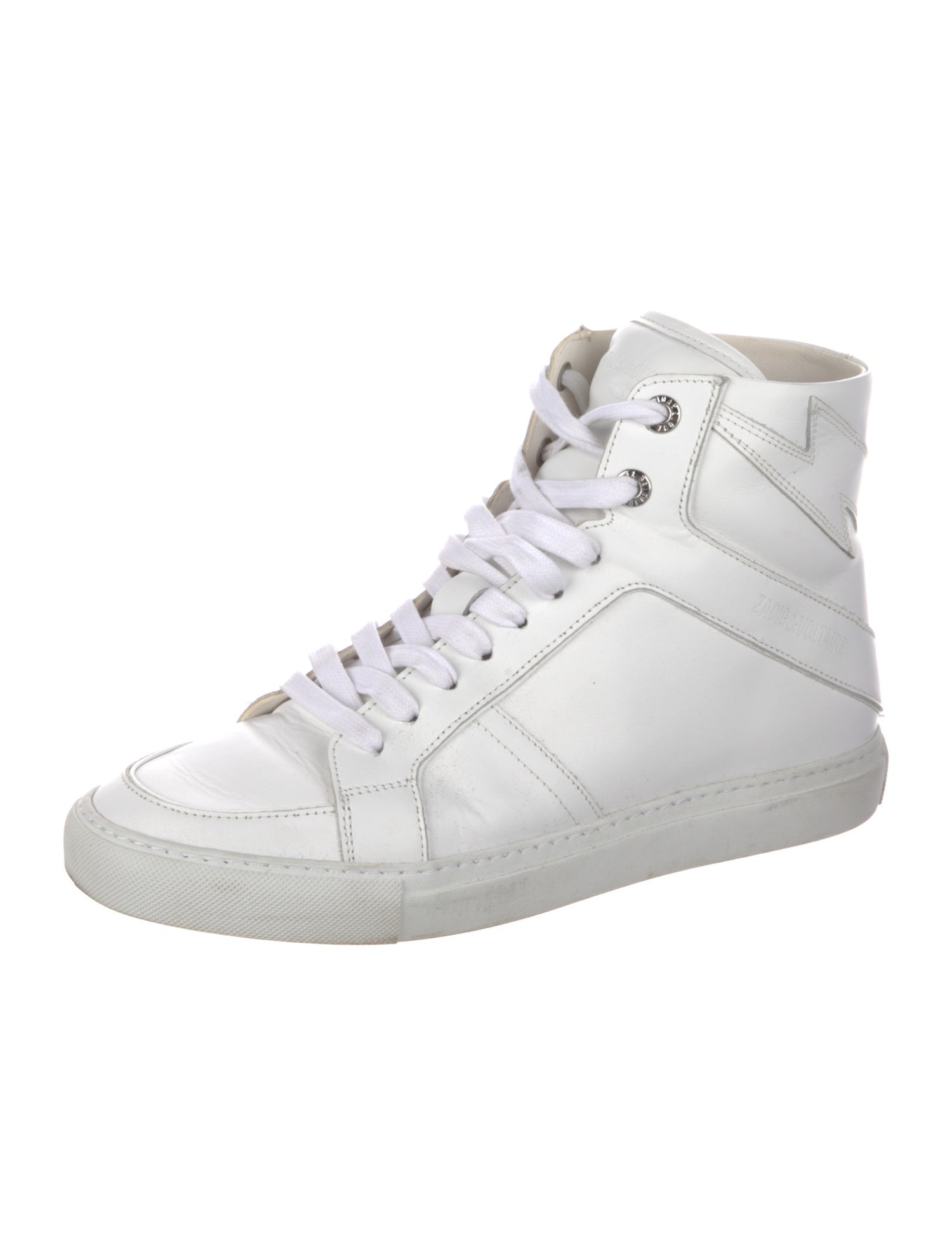 Zadig & Voltaire Leather Wedge Sneakers
