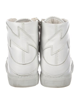 Zadig & Voltaire Leather Wedge Sneakers