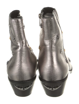 Zadig & Voltaire Leather Studded Accents Boots
