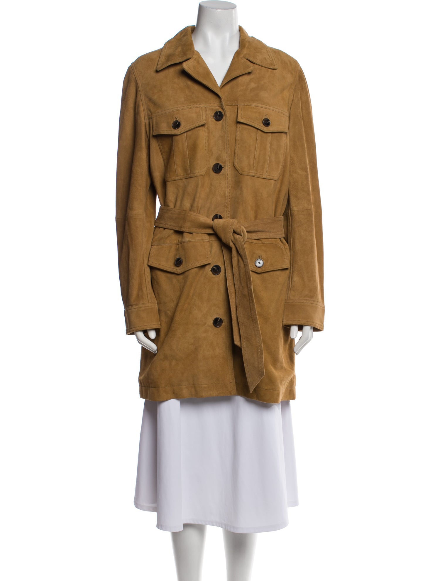 Zadig & Voltaire Goat Leather Trench Coat