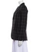 Zadig & Voltaire Virgin Wool Plaid Print Blazer