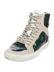 Zadig & Voltaire Patent Leather Printed Sneakers