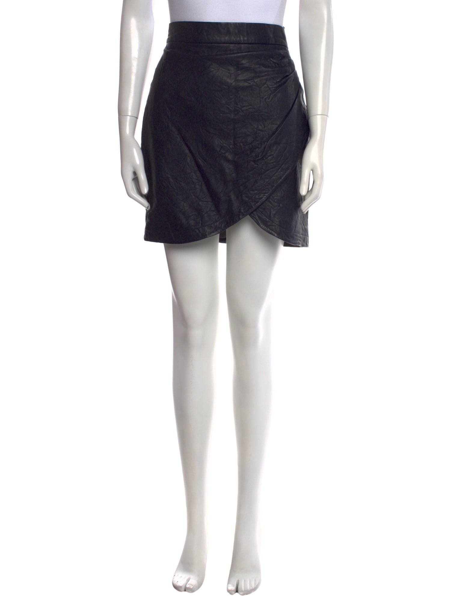 Zadig & Voltaire Lamb Leather Mini Skirt