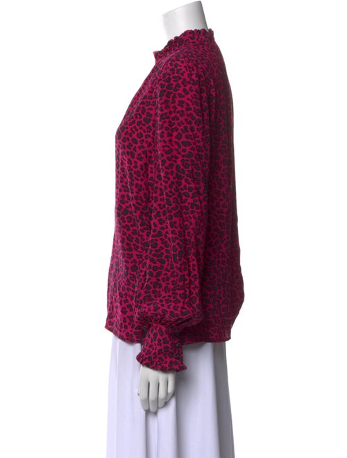 Zadig & Voltaire Printed Mock Neck Blouse