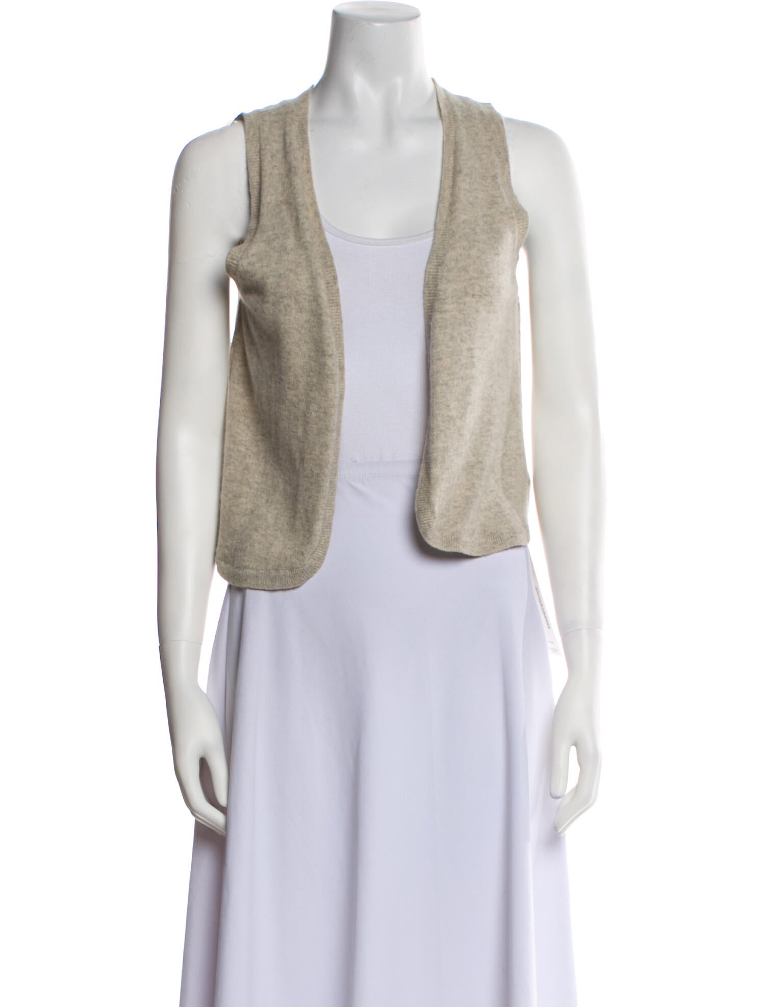 Zadig & Voltaire Cashmere Open Front Crop Top