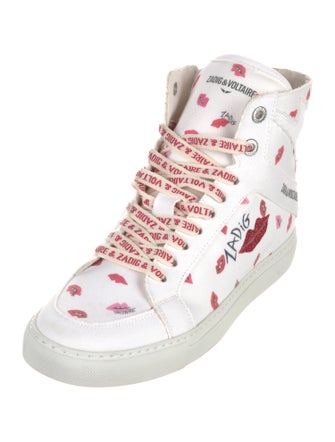 Zadig & Voltaire Leather Printed Sneakers