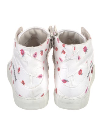 Zadig & Voltaire Leather Printed Sneakers
