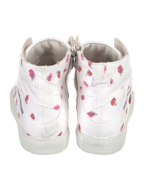 Zadig & Voltaire Leather Printed Sneakers