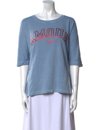 Zadig & Voltaire Graphic Print Scoop Neck T-Shirt