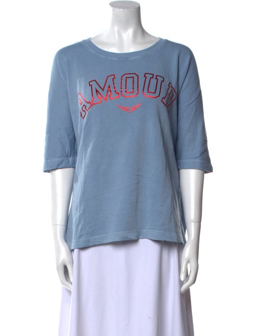 Zadig & Voltaire Graphic Print Scoop Neck T-Shirt