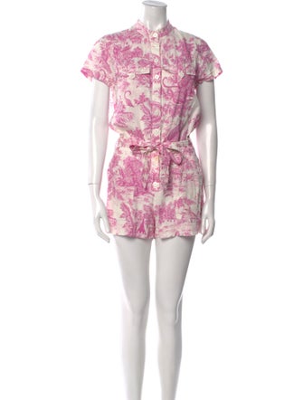 Zadig & Voltaire Printed Crew Neck Romper