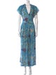 Zadig & Voltaire Floral Print Long Dress