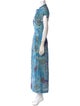Zadig & Voltaire Floral Print Long Dress