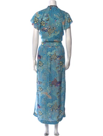 Zadig & Voltaire Floral Print Long Dress