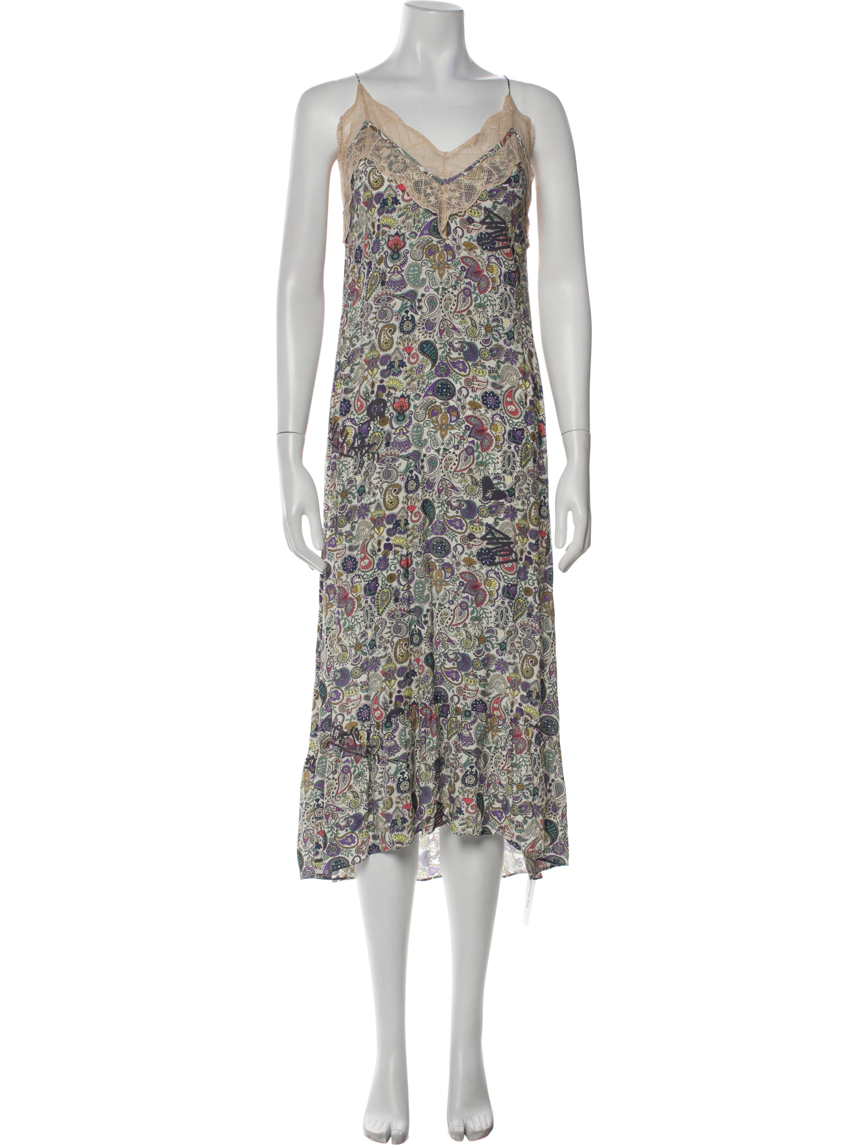 Zadig & Voltaire Floral Print Long Dress