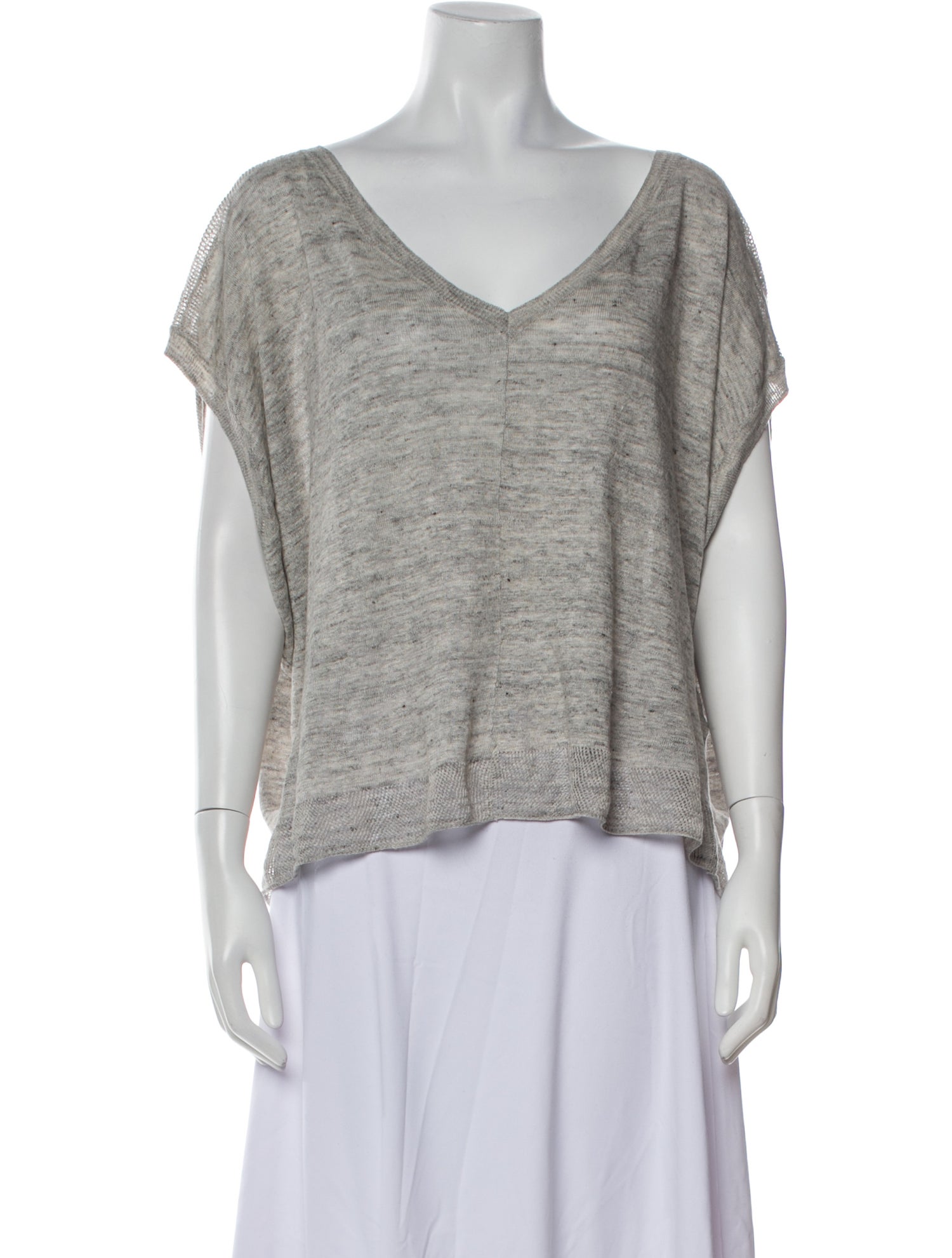 Zadig & Voltaire Linen V-Neck T-Shirt w/ Tags