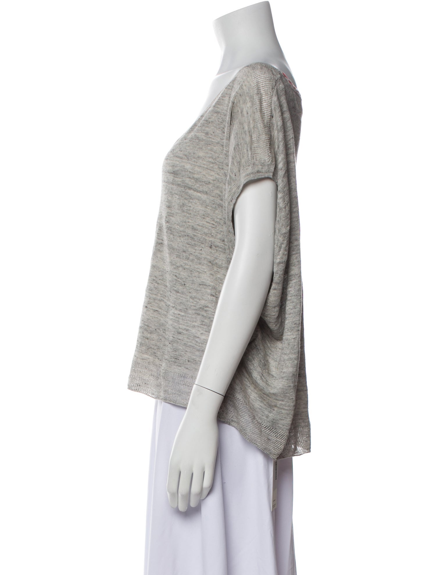 Zadig & Voltaire Linen V-Neck T-Shirt w/ Tags