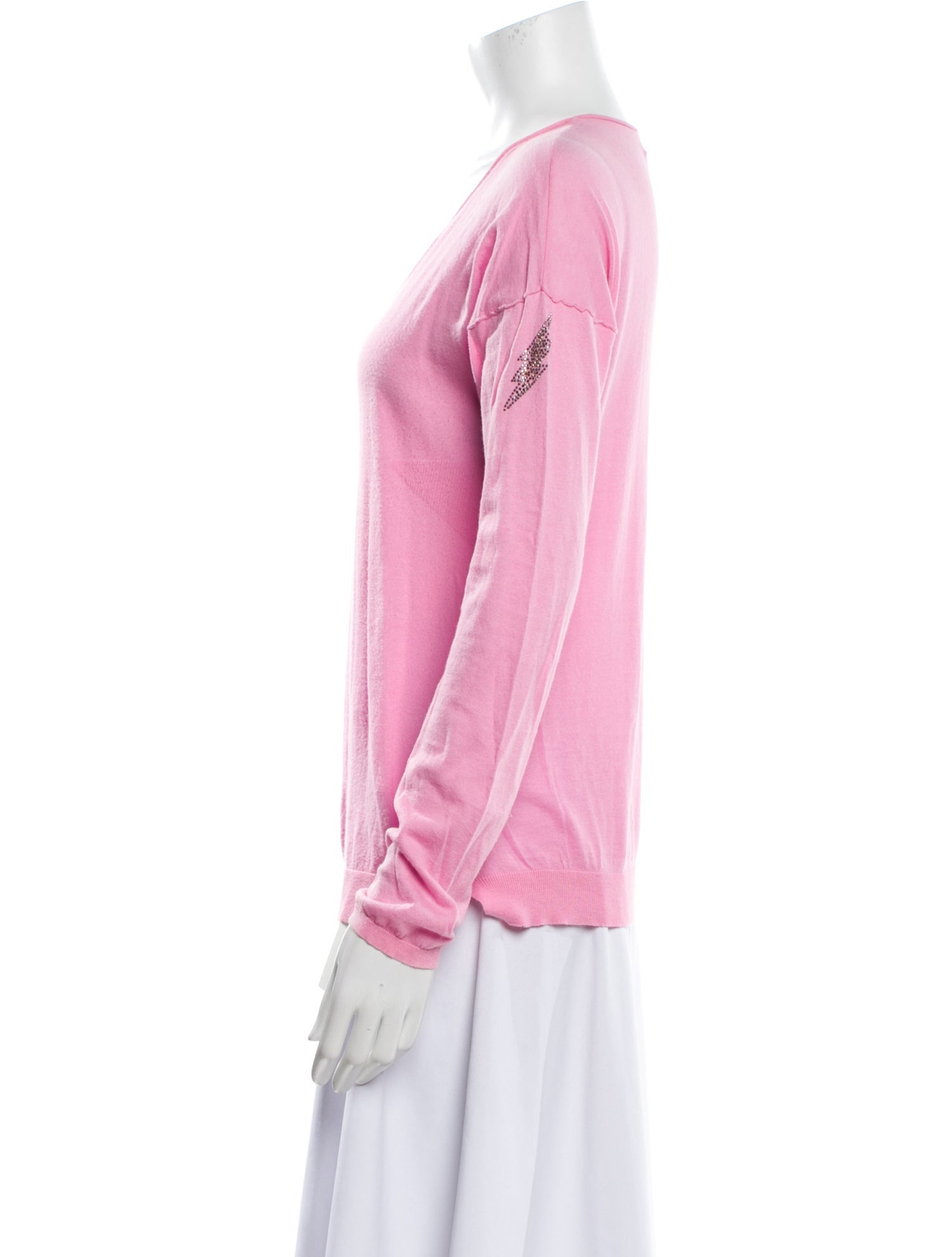 Zadig & Voltaire V-Neck Long Sleeve Sweatshirt