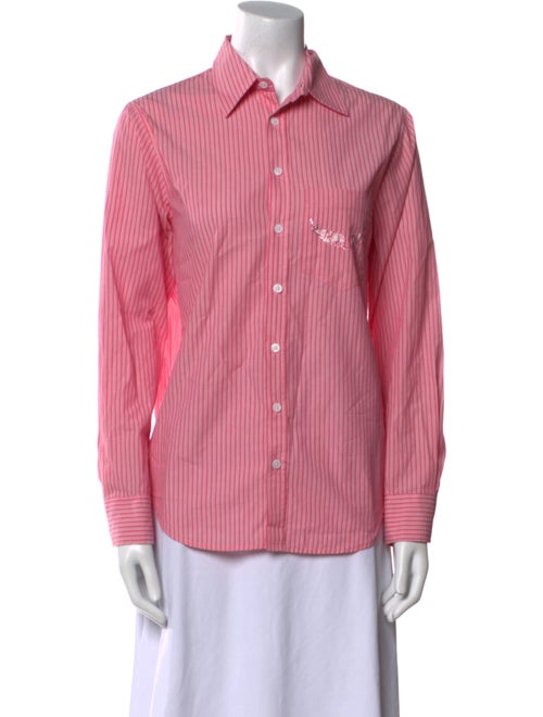 Zadig & Voltaire Striped Long Sleeve Button-Up Top