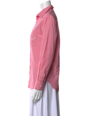 Zadig & Voltaire Striped Long Sleeve Button-Up Top