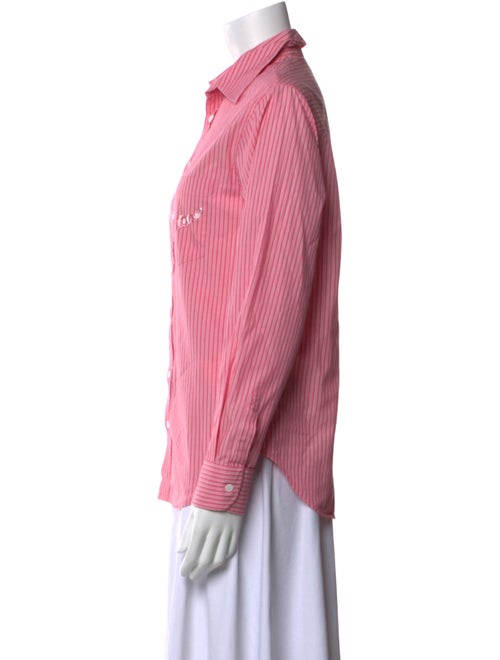 Zadig & Voltaire Striped Long Sleeve Button-Up Top