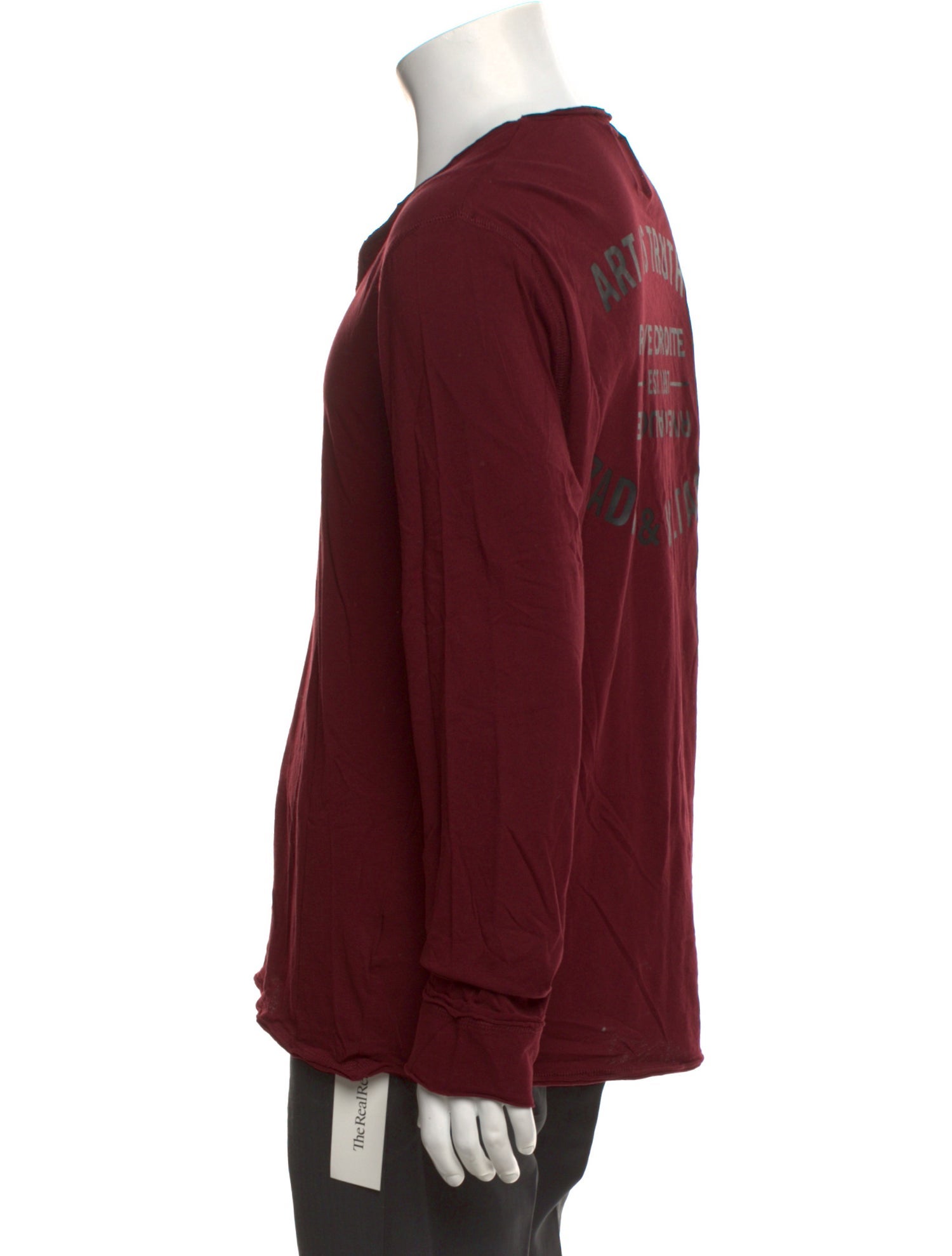 Zadig & Voltaire V-Neck Long Sleeve T-Shirt