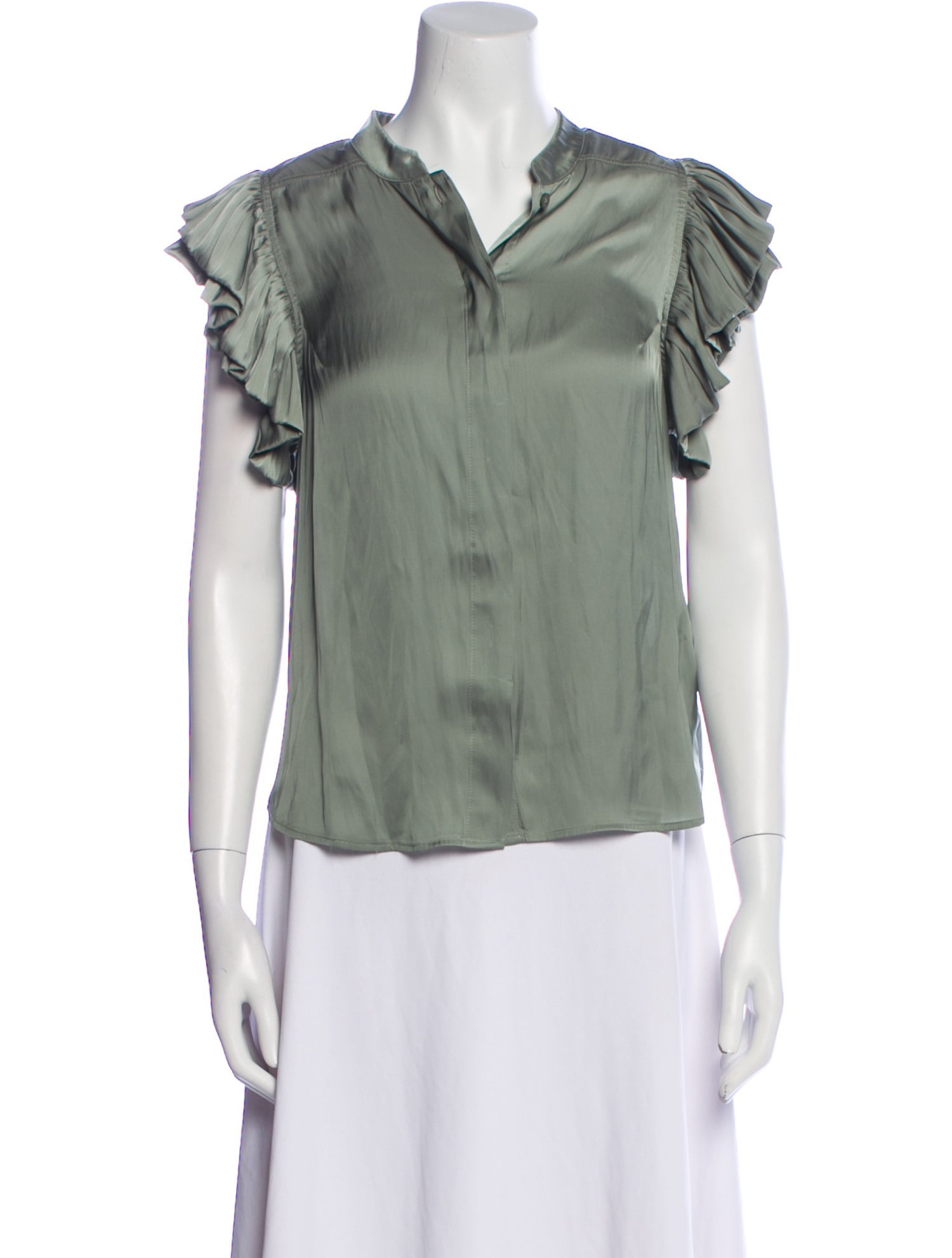 Zadig & Voltaire V-Neck Short Sleeve Blouse