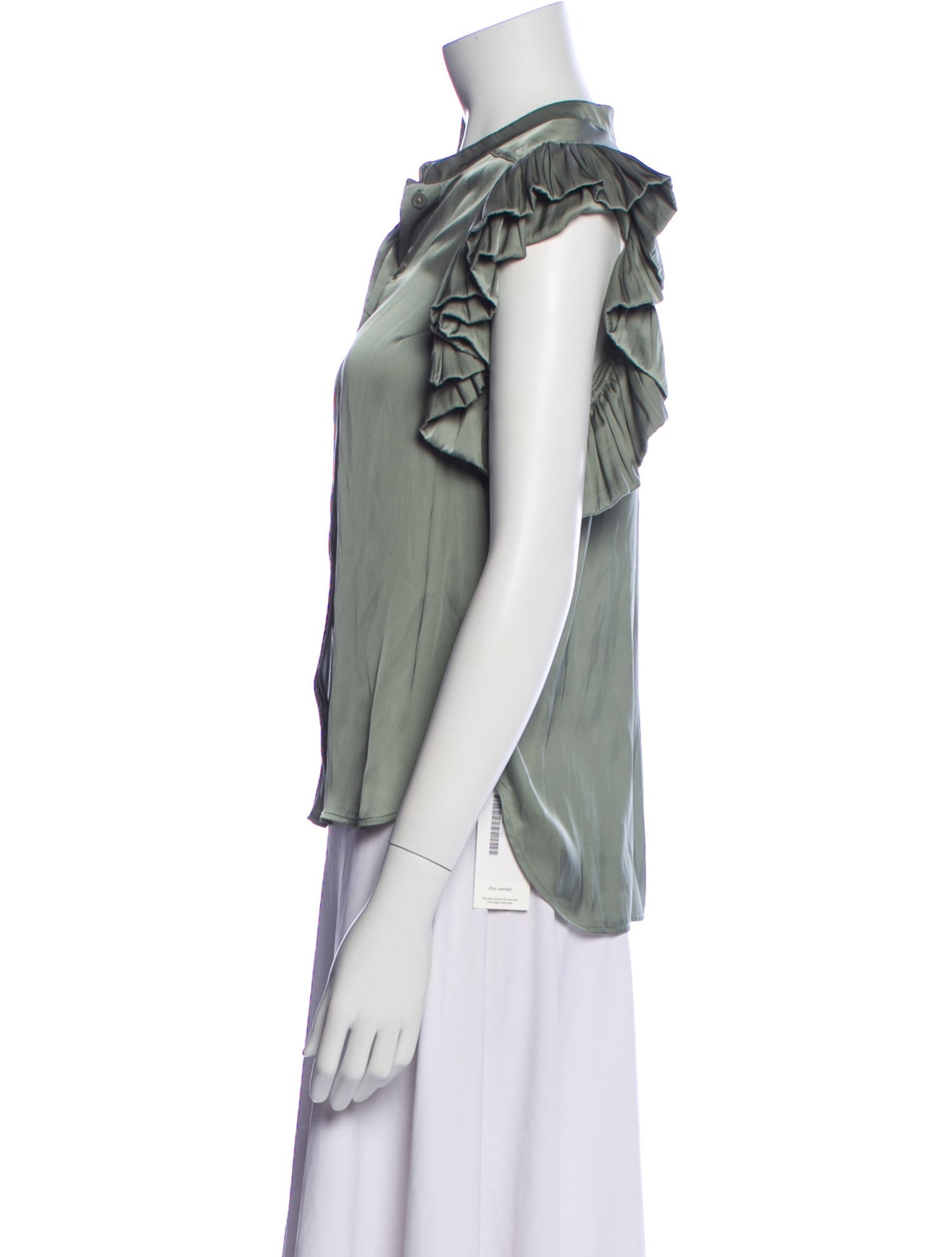 Zadig & Voltaire V-Neck Short Sleeve Blouse