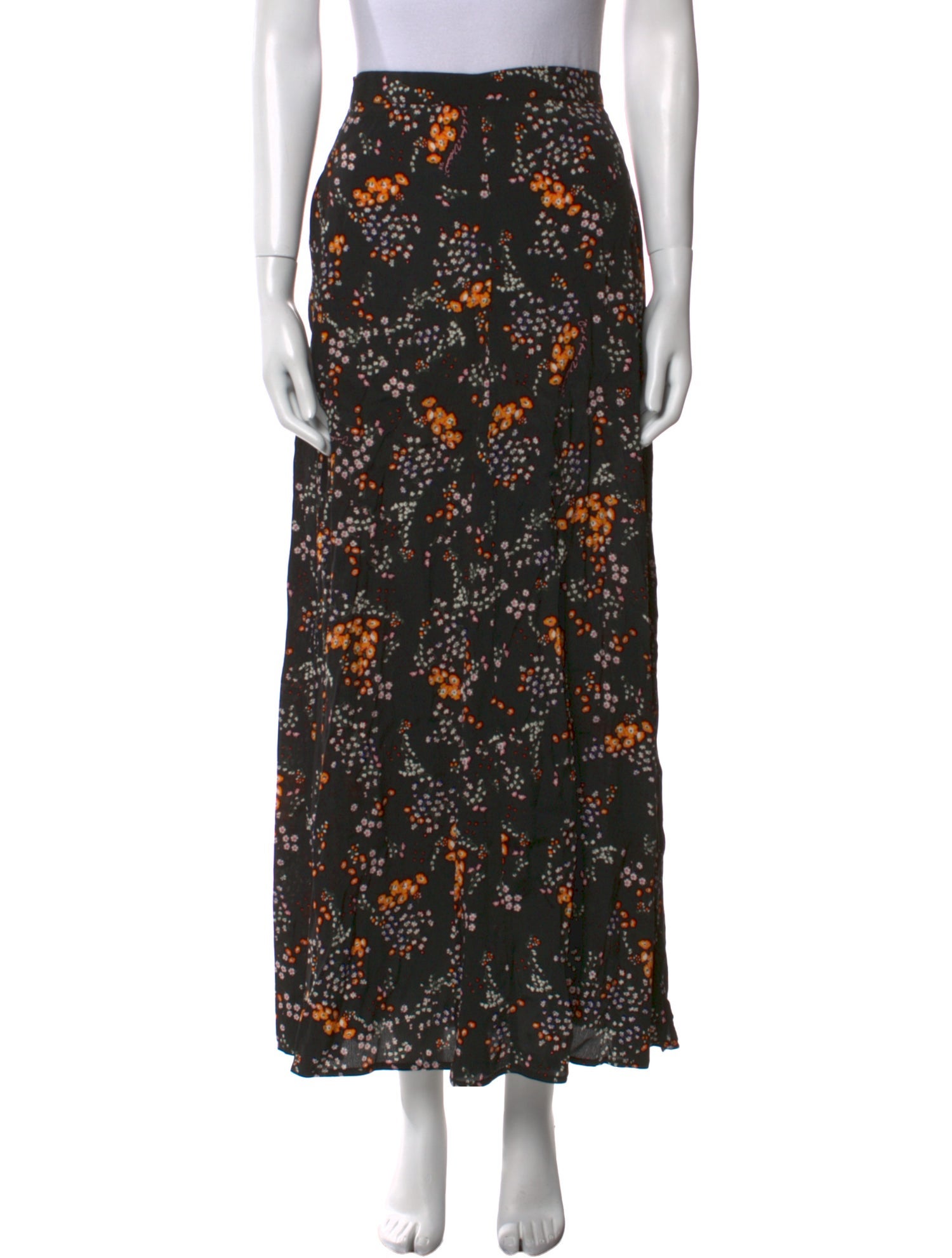 Zadig & Voltaire Floral Print Midi Length Skirt