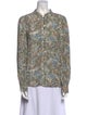 Zadig & Voltaire Floral Print Mock Neck Blouse