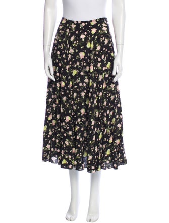 Zadig & Voltaire Floral Print Midi Length Skirt