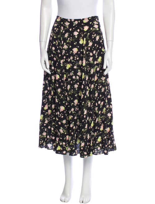 Zadig & Voltaire Floral Print Midi Length Skirt
