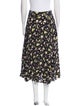 Zadig & Voltaire Floral Print Midi Length Skirt