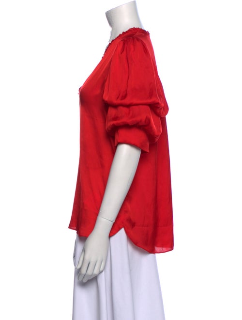 Zadig & Voltaire V-Neck Short Sleeve Blouse