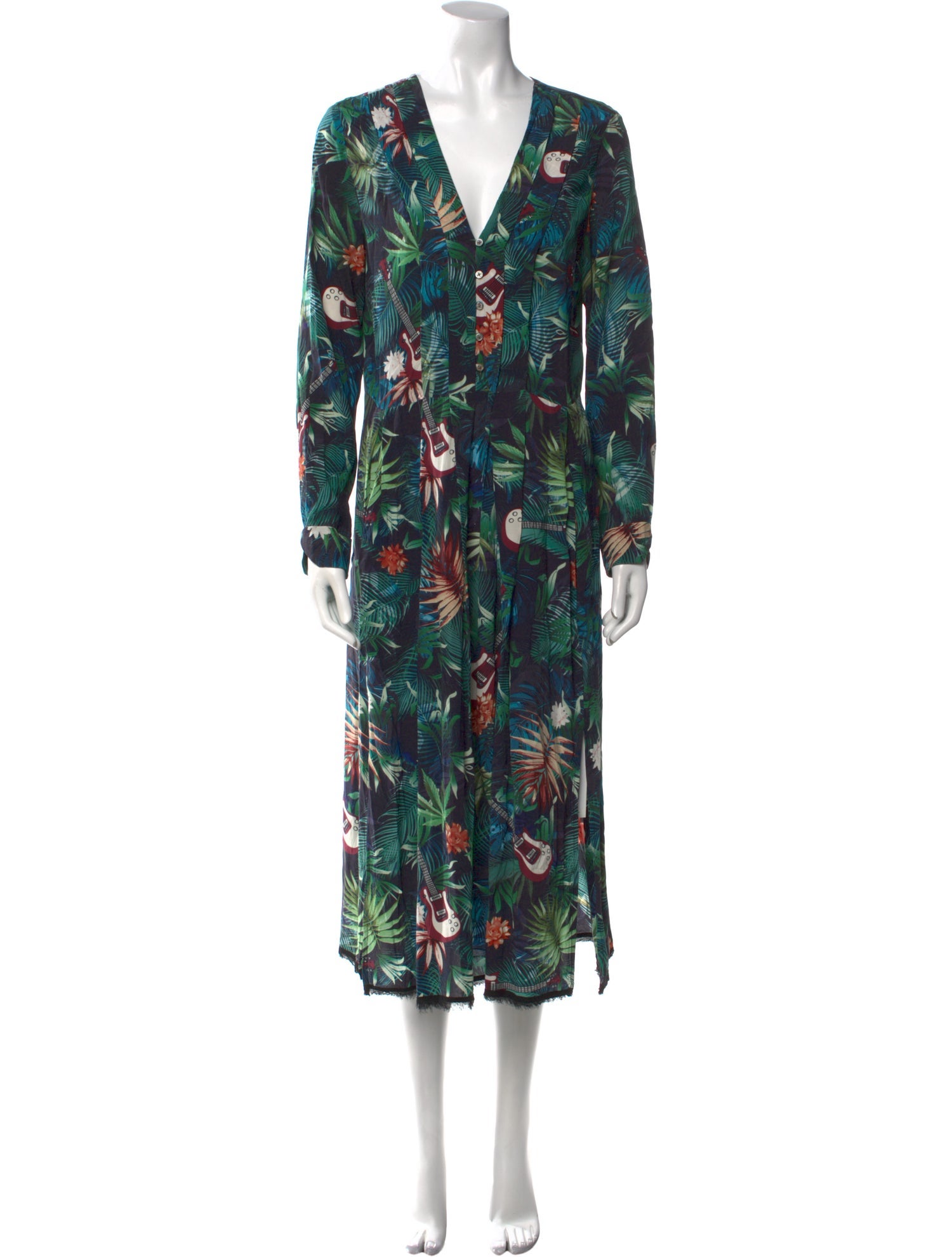 Zadig & Voltaire Floral Print Long Dress