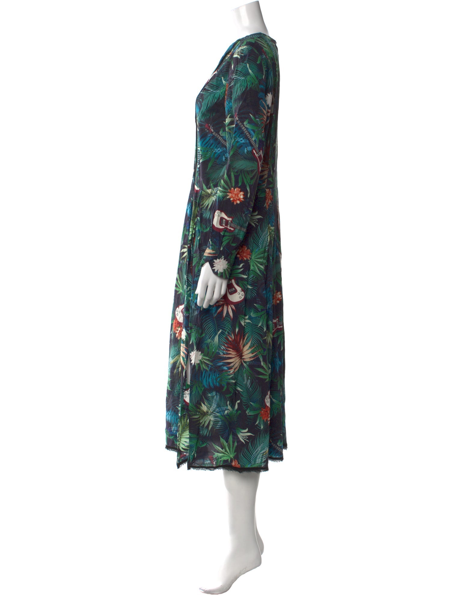 Zadig & Voltaire Floral Print Long Dress