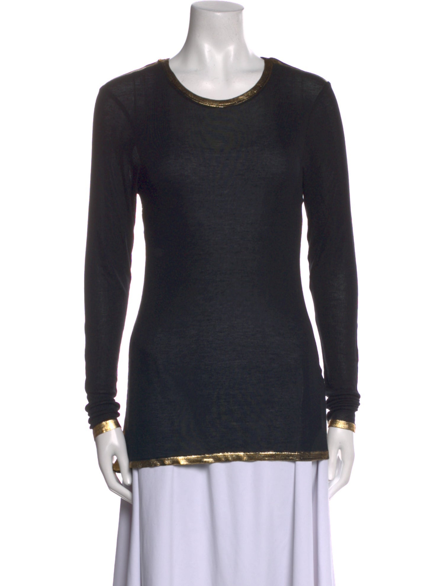Zadig & Voltaire Scoop Neck Long Sleeve T-Shirt