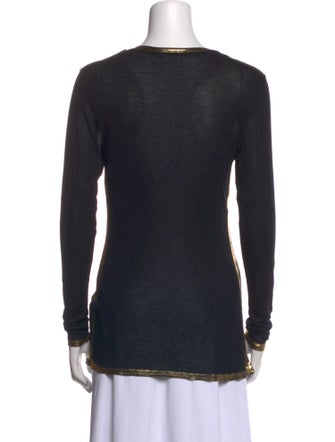 Zadig & Voltaire Scoop Neck Long Sleeve T-Shirt
