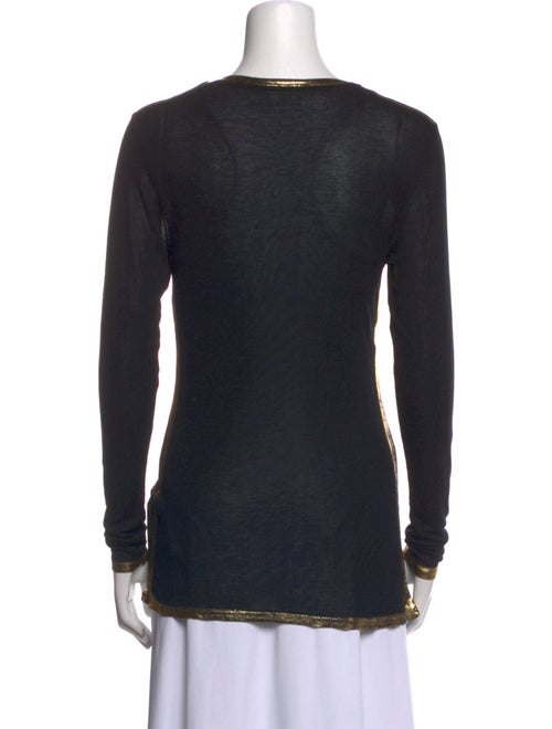 Zadig & Voltaire Scoop Neck Long Sleeve T-Shirt
