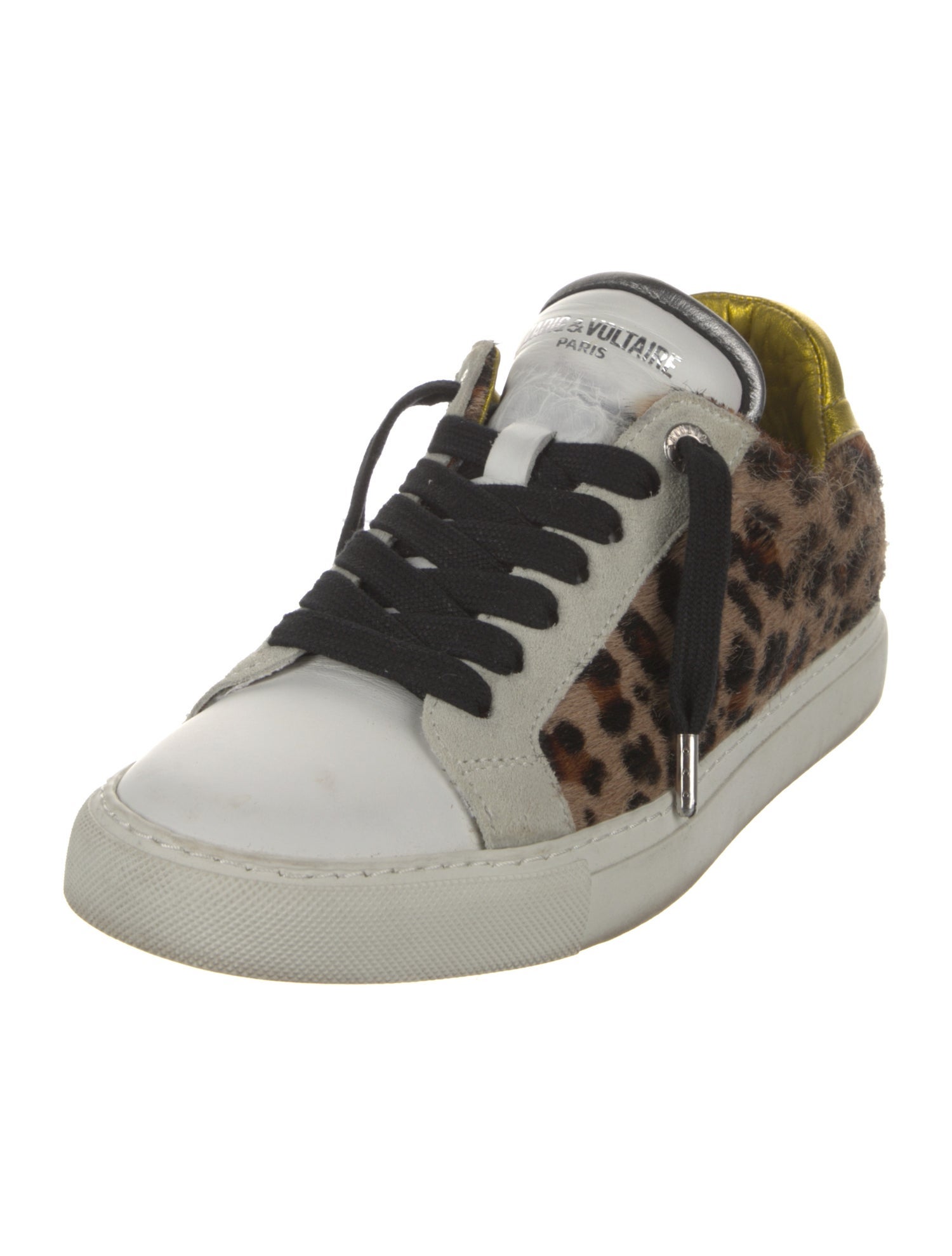 Zadig & Voltaire Ponyhair Animal Print Sneakers