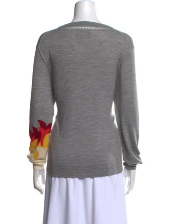 Zadig & Voltaire Merino Wool Graphic Print Sweater