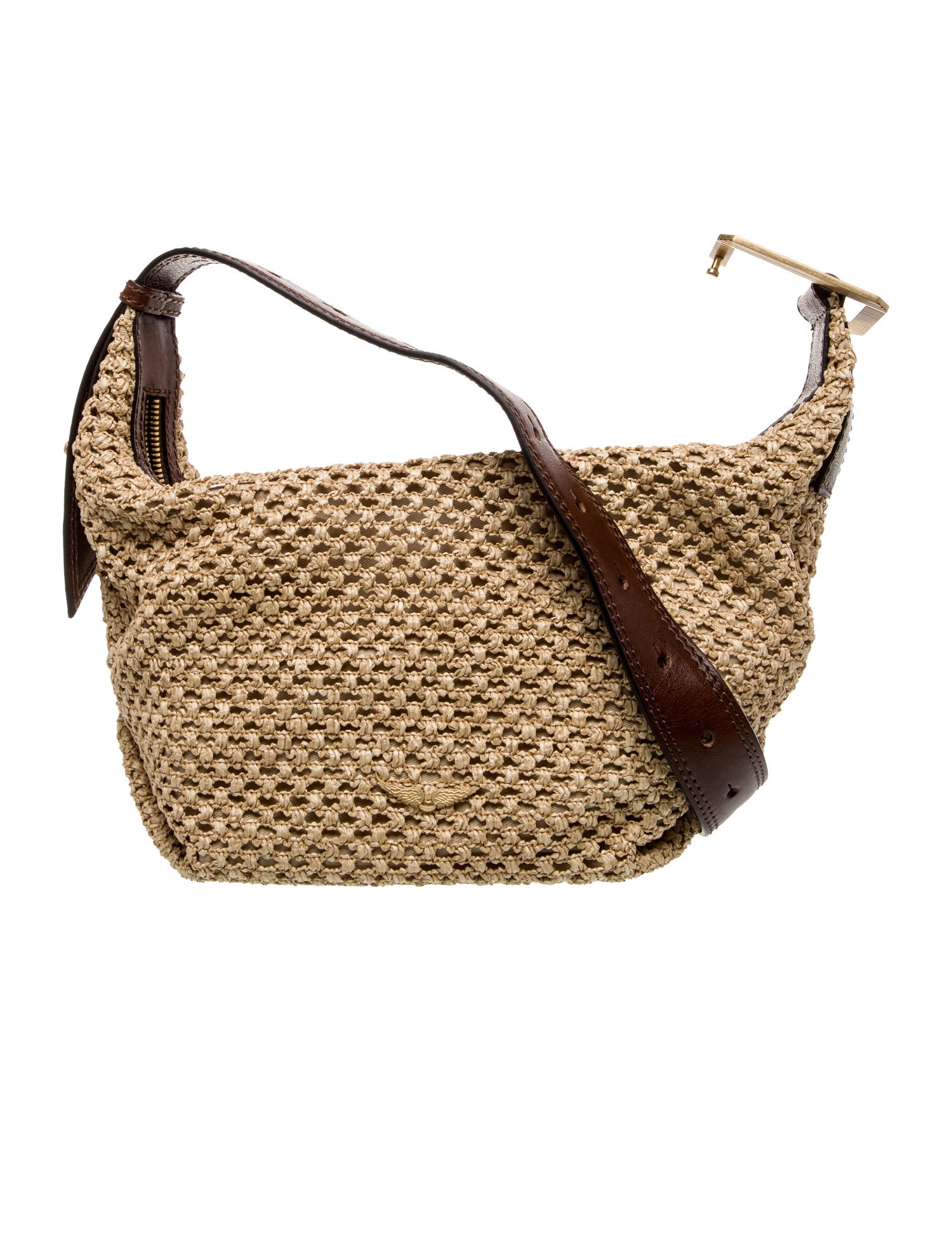 Zadig & Voltaire Raffia Shoulder Bag