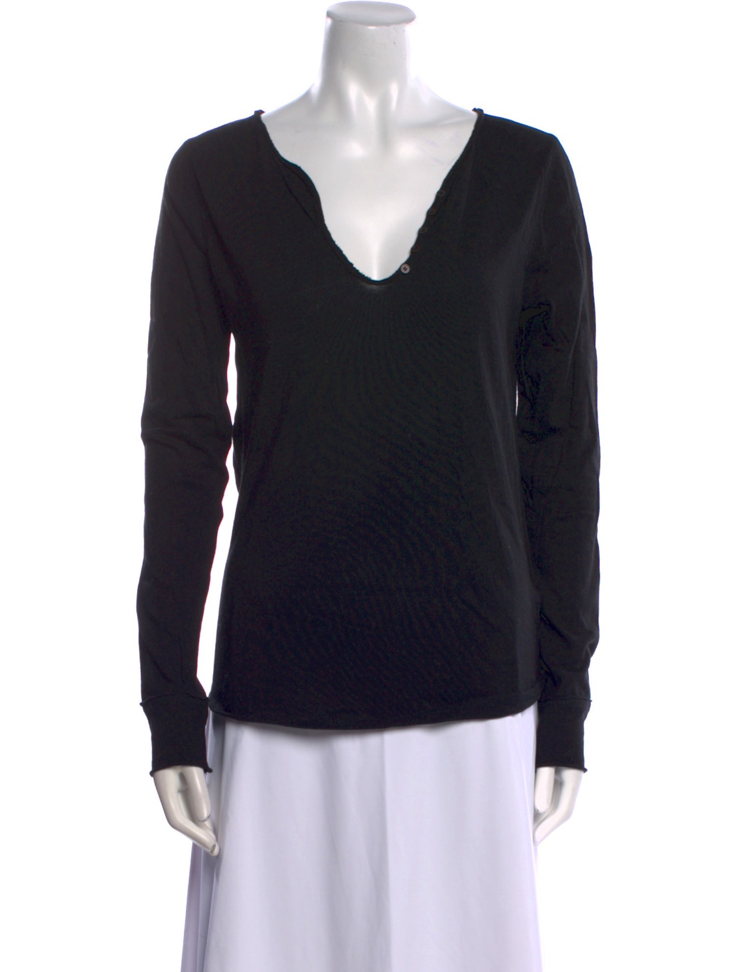 Zadig & Voltaire V-Neck Long Sleeve Sweatshirt