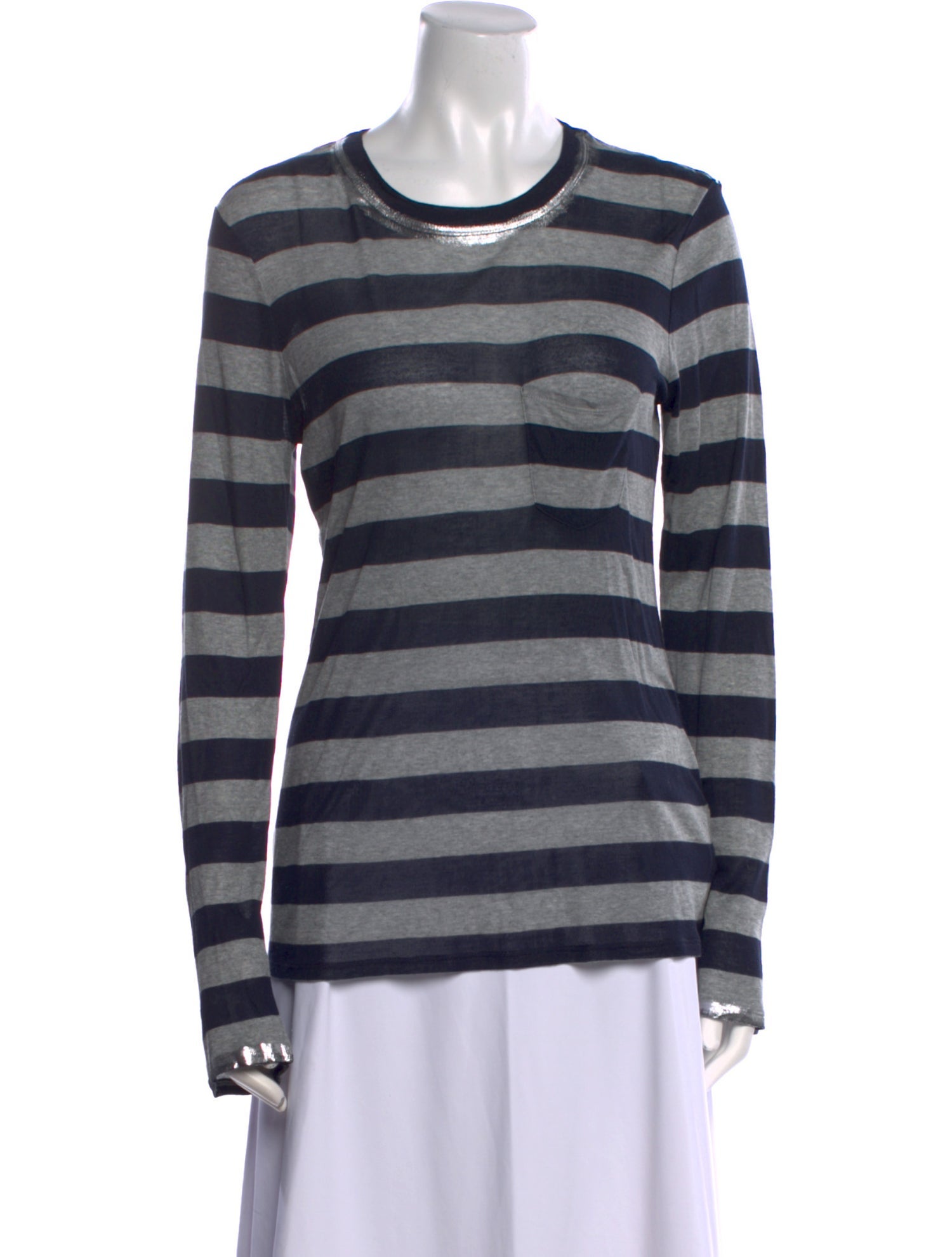 Zadig & Voltaire Striped Crew Neck Sweatshirt