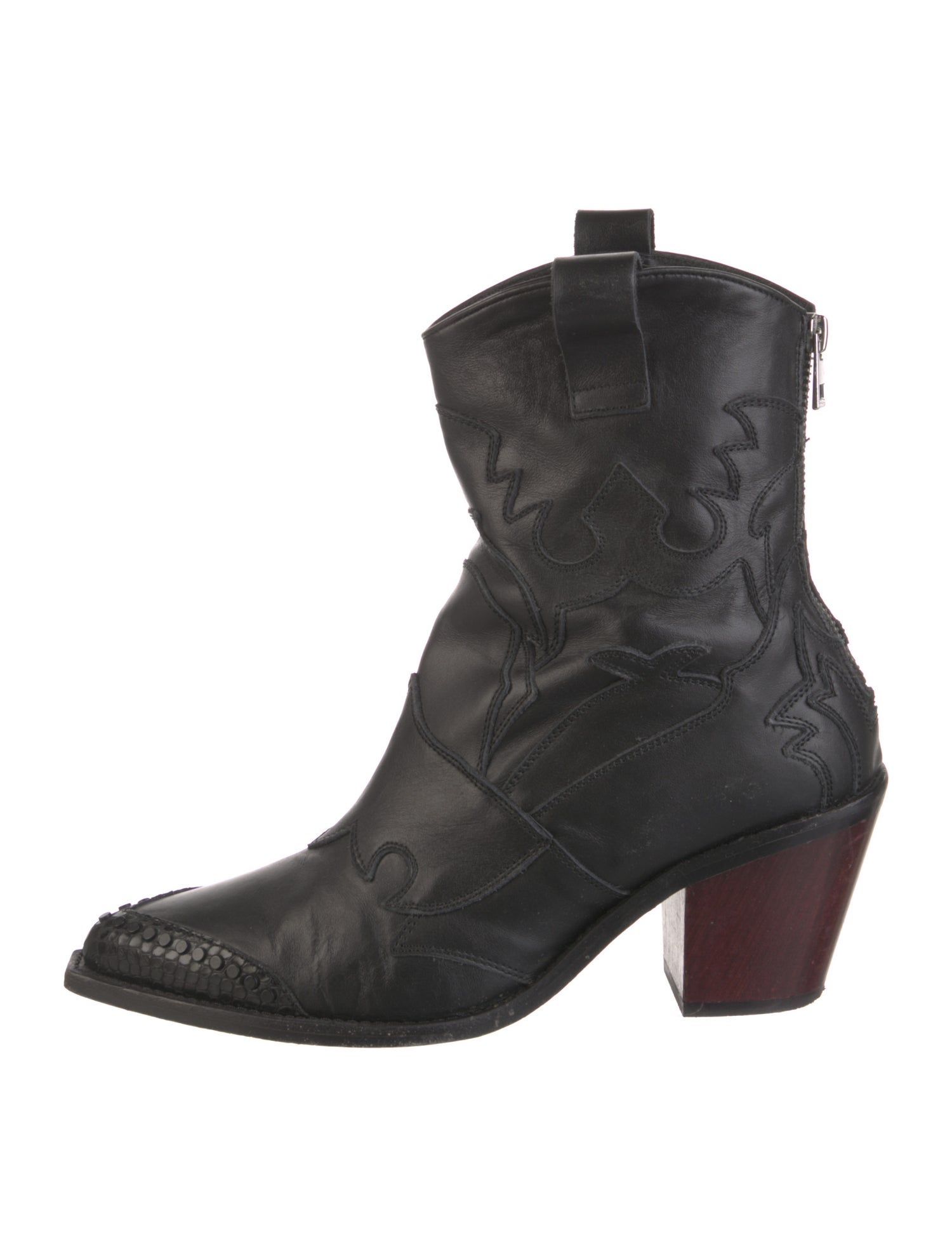 Zadig & Voltaire Leather Western Boots
