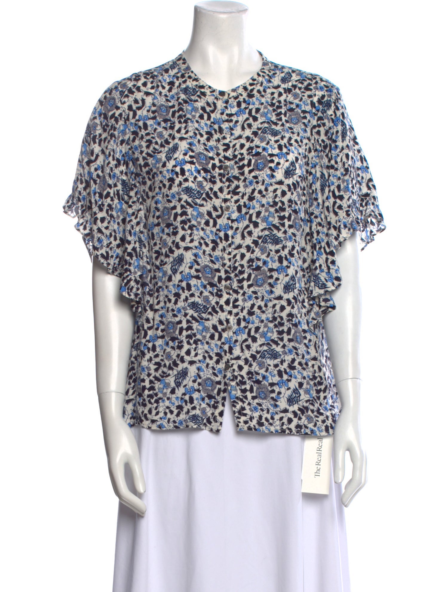 Zadig & Voltaire Floral Print Crew Neck Blouse
