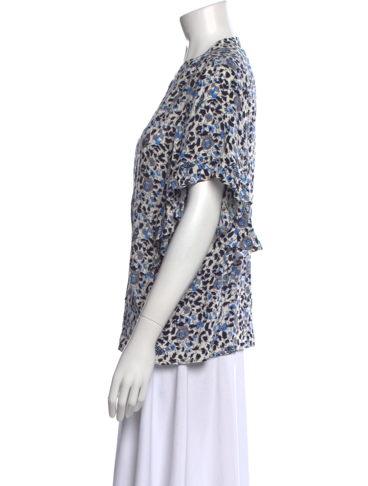 Zadig & Voltaire Floral Print Crew Neck Blouse